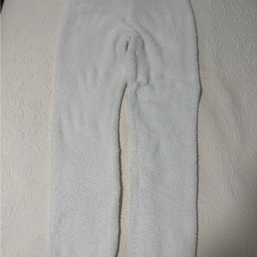 Cozy White Fleece Pants